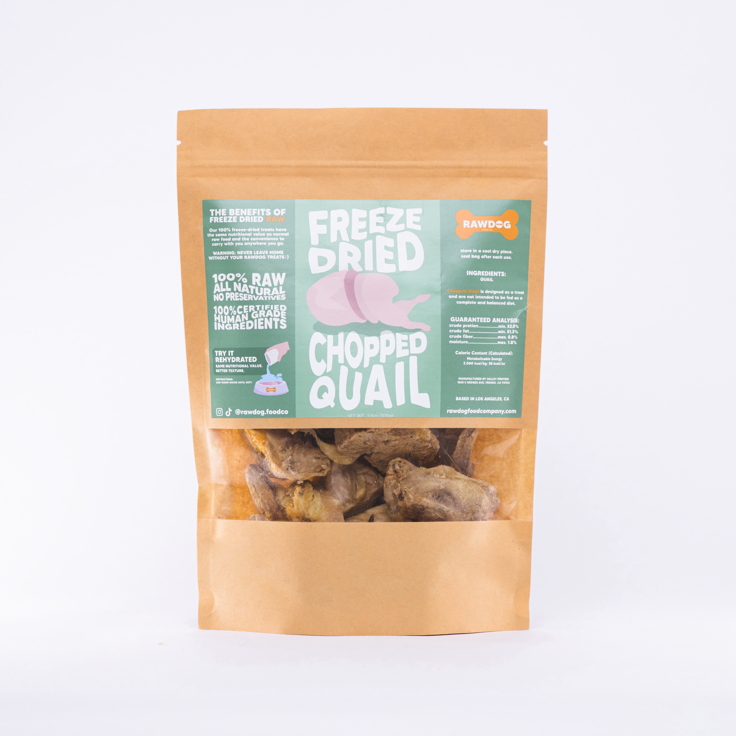 Chopped Quail Treats